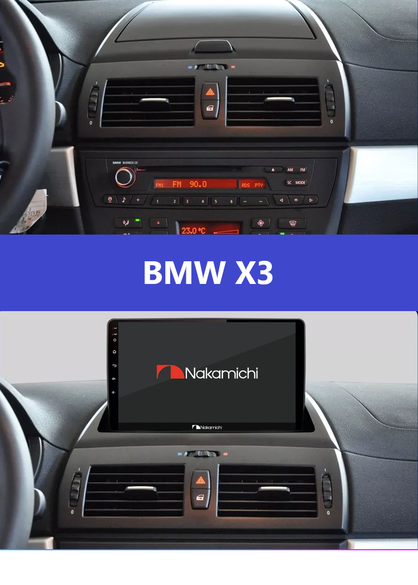 BMW X3 2004-2009 uyumlu Android Multimedya Navigasyon Sistemi